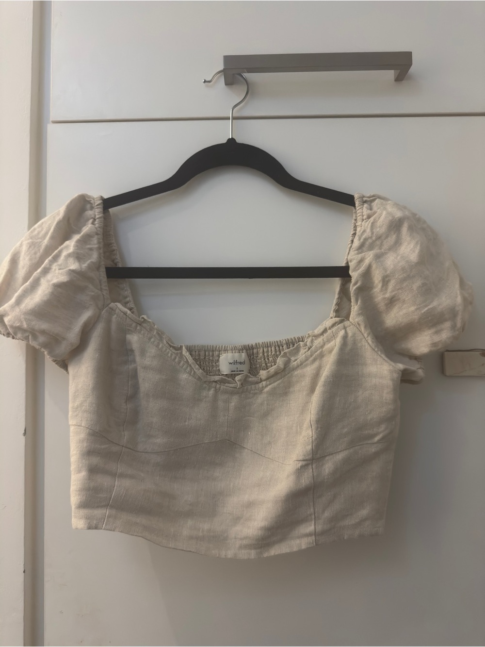 Wilfred Linen Cropped Top